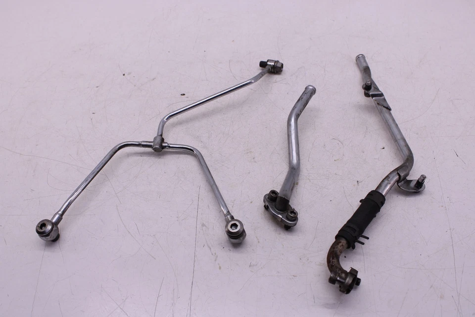 04-14 YAMAHA ROAD STAR MOTOR ÓLEO REFRIGERADOR MANGUEIRAS CONJUNTO LINHA DURA - Imagem 2 de 4