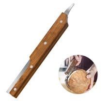 Hot Double Ended Coconut Knife Wooden Handle Coconut Cutter Coconut Opening Tool