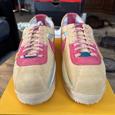Nike X Union LA Cortez Sesame Pink Clay Dutch Green Size 10.5 new DS NIB Mens