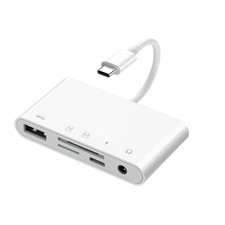 5 in 1 USB OTG Card Reader Adapter With Charging Por High-Speed Hub Adapter