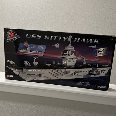 Mega Bloks Probuilder Collector Series USS Kitty Hawk 9780 1700pcs w/ F-14 Jets