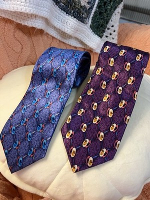 Cape Cod Neckwear Purple & Blue Men's 100% Silk Ties NWOT