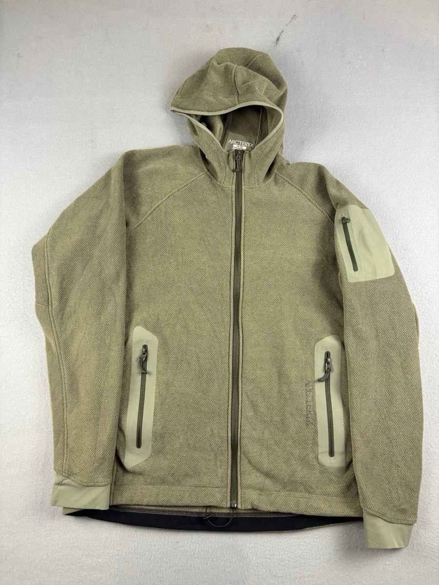 Arc'teryx Jacket Mens Medium Brown Polartec Full Zip Fleece Arc'teryx Jacket Mens Medium Brown Polartec Full Zip Fleece