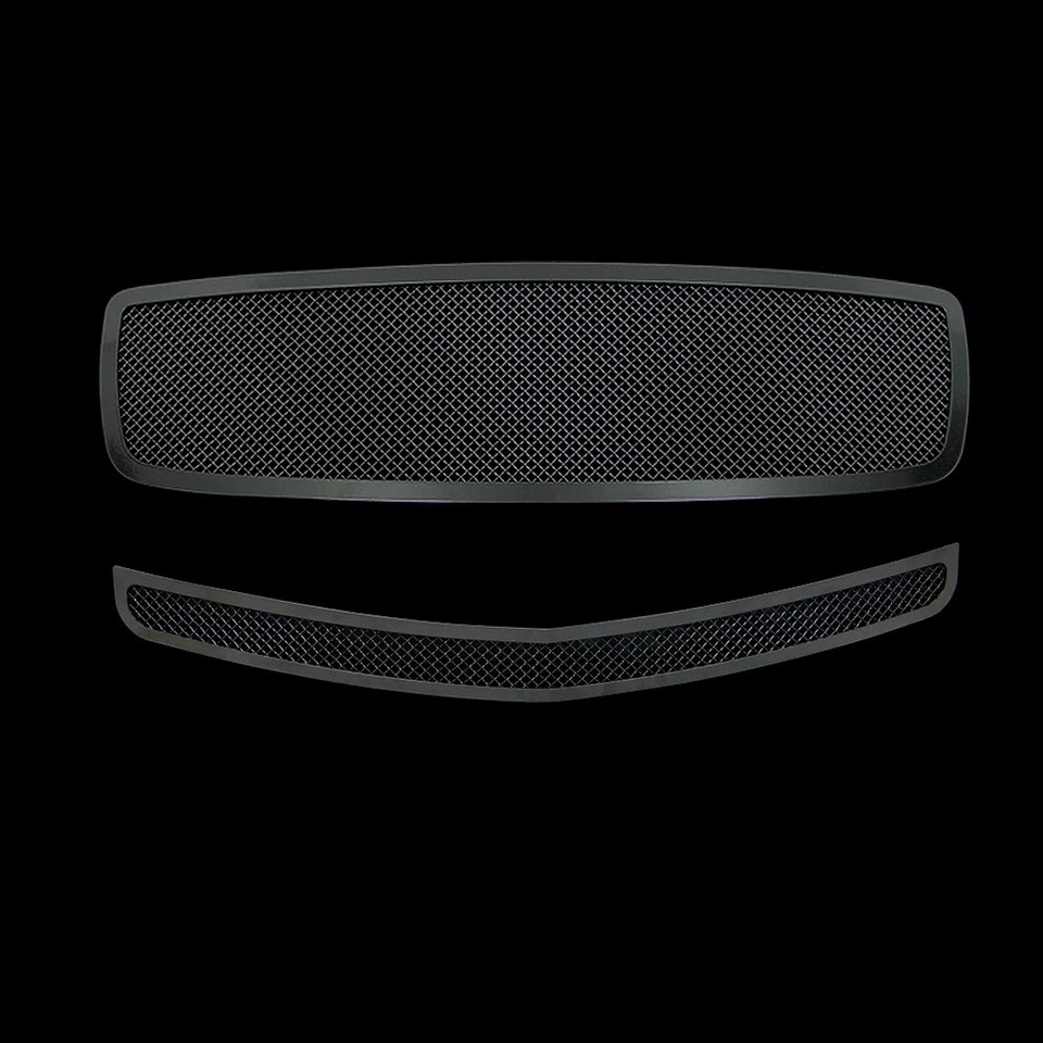 For 2005-2010 Dodge Charger Stainless Steel Black Mesh Grille Grill Insert Combo - Image 2 of 3