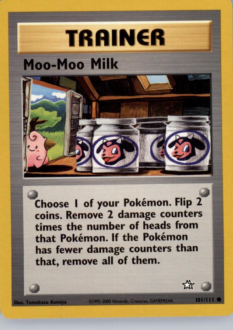 MOO-MOO MILK 101/111 NEO GENESIS POKEMON UNLIMITED MP Komiya