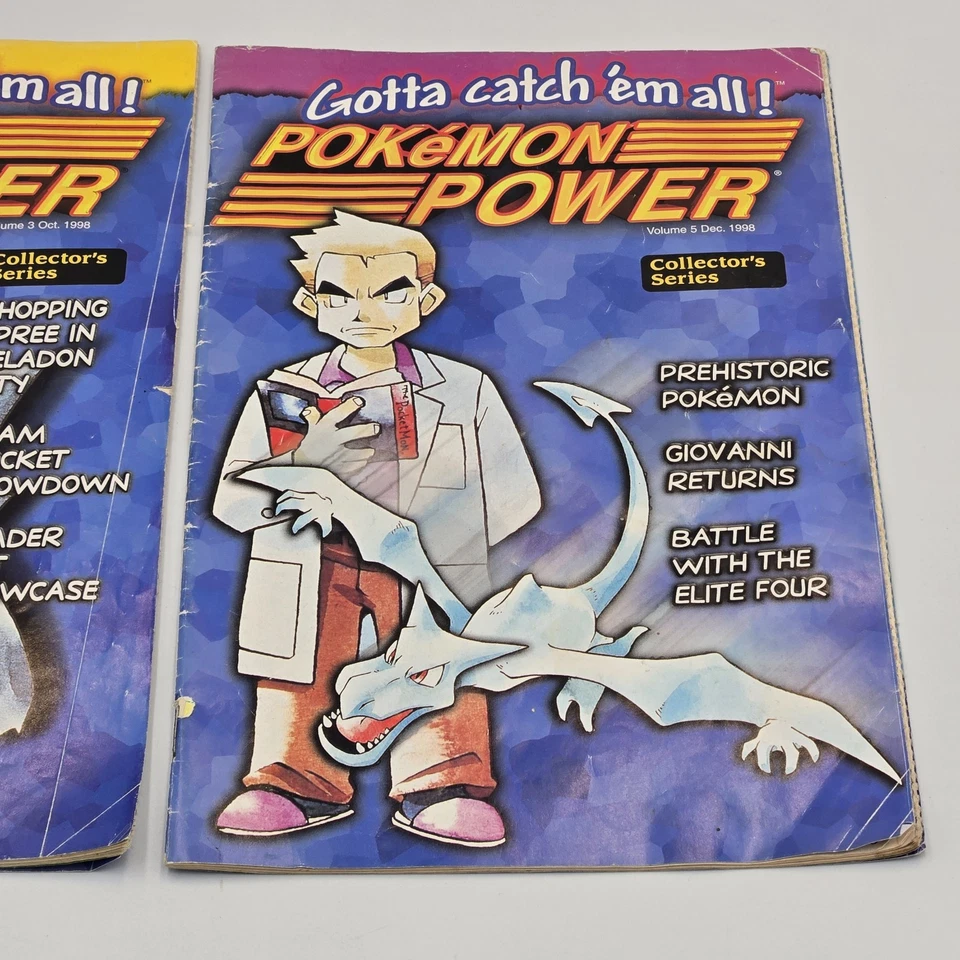 Nintendo Power Magazine Lot 1998 Volume 3 And 5 Gengar & Oak Cover Pokémon Power - Image 3 of 4