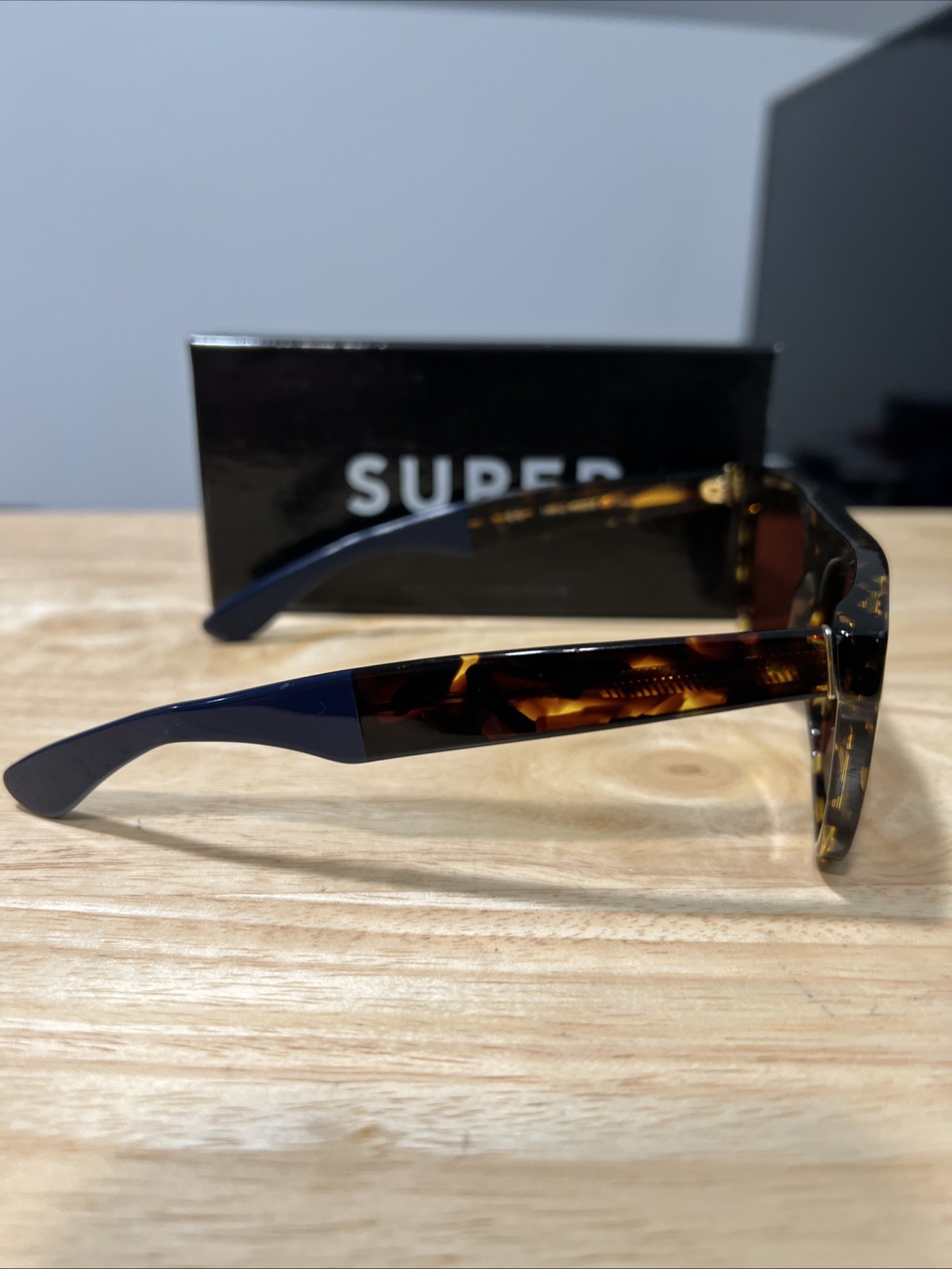 RETROSUPERFUTURE sunglasses Tortoise Shell And Bl… - image 2