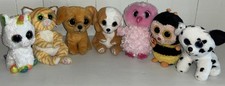 7 Ty Beanie Boo Plush Stuffed Animals Mixed Lot