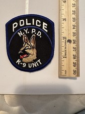 New York City Police NYPD K-9 Unit Vest Patch