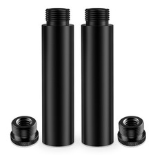 3-INCH Mic Stand Extension Tubes/Rods Parts 2PCS , 2PCS, Black
