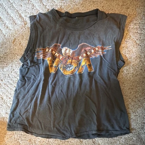 Sammy Hagar Rare Vintage VOA -85 Tour Concert Tee Sleeve 1980s vintage concert t-shirt, vintage, single stitch, B+ condition