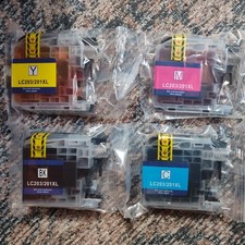 JETSIR LC203/201XL Ink Cartridges 4 PC Black,Cyan,Magenta,Yellow 4Pc