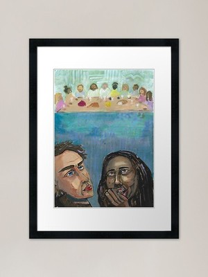 Gesegneter gerahmter Kunstdruck gerahmtes Wandbild Poster Leinwanddruck Bild