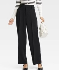 NWT A New Day Black Signature Crepe Essential Trouser Size 4