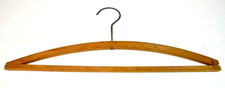 Vintage Wood Clothes Hanger "Odorless Cleaners" Eureka CAL Advertising Ph 69
