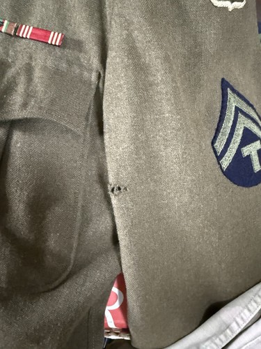 WWII US Army T5 Corporal Ike Jacket 80th Infantry Division 14th Armored Division - Foto 12 di 12
