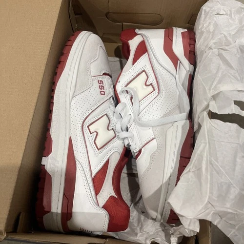 New Balance 550 White Red Terracotta Men's Casual Shoes BB550STF