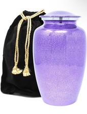 Shinny Purple Speckle Pattern Droplet Cremation Funeral Urn For Human Ashes