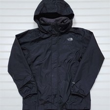 The North Face Boys Hyvent Windbreaker Rain Jacket Size M 10-12 Black