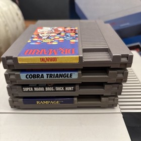 Nintendo NES Console Challenge Set con 4 giochi - Super Mario Dr Mario Rampage