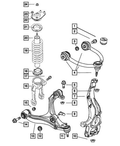 Resorte de suspensión delantera para Jeep Commander 2006-2010 (N/P 52124200AB)