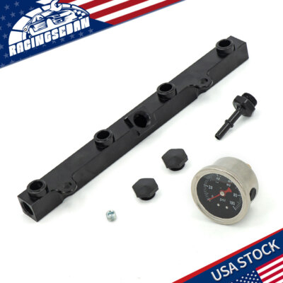 K Series Black High Flow Fuel Rail Honda/Acura K20 K24 K-Swap Civic Rs Integra 9 K Series Black High Flow Fuel Rail Honda/Acura K20 K24 K-Swap Civic Rs Integra 9