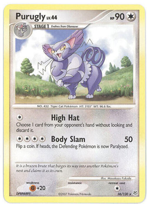 Pokemon Purugly - LP - Diamond & Pearl (36/130)