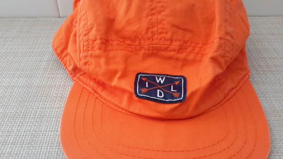 Gorra Crazy 8 Snapback Niños Talla 7-8 Naranja Wild Logo 100% Algodón Exterior Usada en Excelente Condición Foto 2 de 4