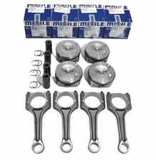 4X MAHLE OEM pistons STD and Genuine Connecting Rods Φ23mm for AUDI Q5 A4 2.0T