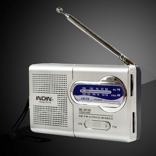 AM/FM Radio Portable Telescopic Pocket Size Slim Antenna World Receiver Mini - Picture 12 of 12