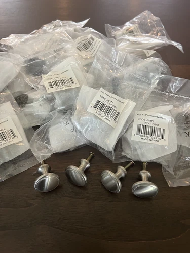 Top Knobs Cabinet Ringed Knob 1 1/8 Inch Brushed Satin Nickel - Picture 7 of 7