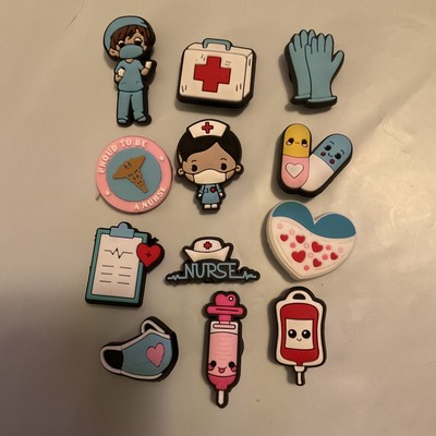 NURSE Medical Shoe Charms for Crocs - Lot Of 12