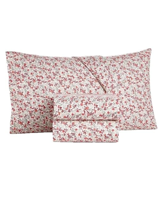 Hojas de cama floral multicolor Martha Stewart