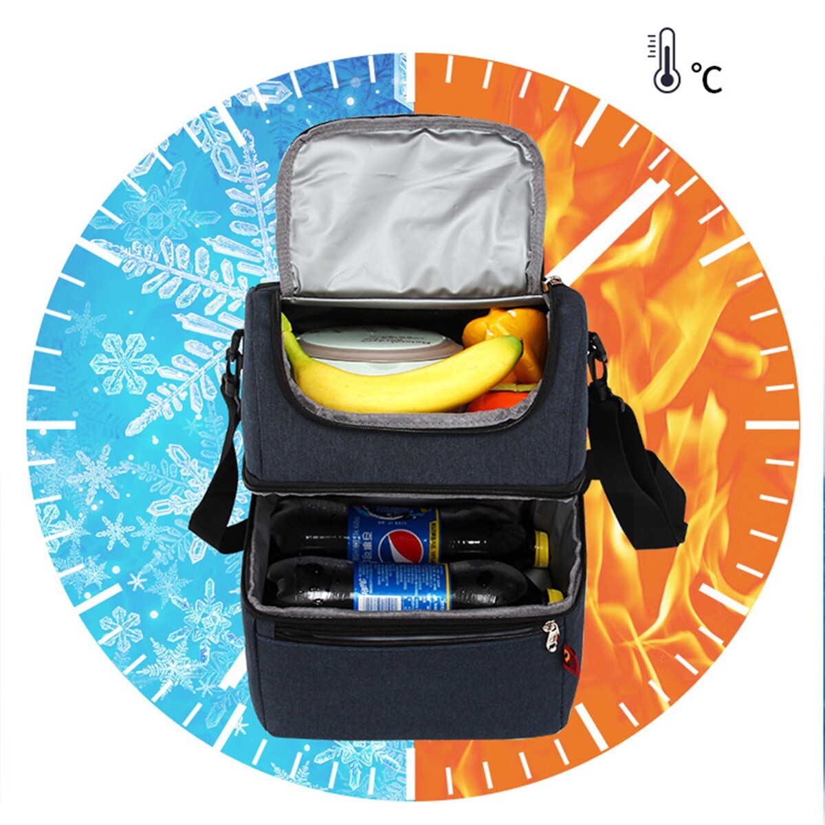 Extra Large Insulated Cooler Cool Bag Collapsible For Picnic
