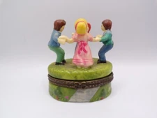 Trinket Dish Kids Playing Ring Around the Rosey