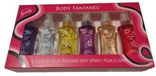 Body Fantasies Women's Fragrance Body Sprays 6 Pack Favorite Scents