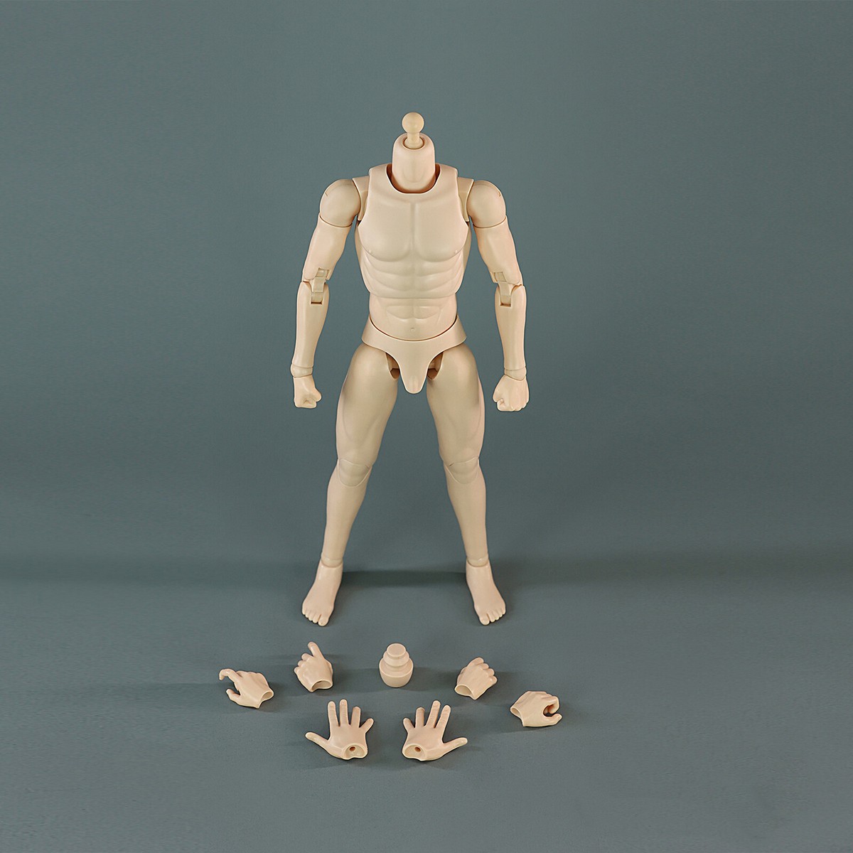 Moveable Jointed 1:6 Scale Male Action Body for 12