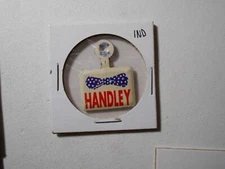 1" Harold Handley Indiana U. S. Senate litho tab pinback button