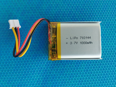 Akku Lipo 1000mAh 3.7V  Stecker PH 2.0  3Pin 703144