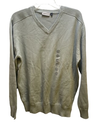 Angelo Litrico Men's Gray Pullover Sweater Size X-Large V-Neck