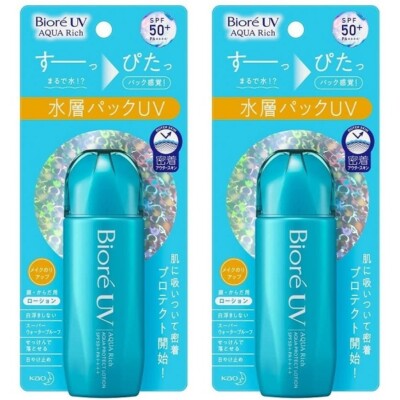 Biore UV Aqua Rich Aqua Protect Lotion 70ml LSF50+ / PA++++ aus Japan x2