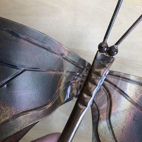 Ancient Graffiti METAL Wall Hanging BUTTERFLY Outdoor / Indoor Decoration 18" - Picture 6 of 10
