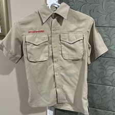 Vented Microfiber Poly Boy Scout BSA UNIFORM SHIRT Youth Medium New Style G8