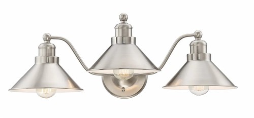 Kira Home Welton 25.5" 3-Light Modern Farmhouse Bathroom Light BN/PN/BDB - Picture 3 of 32