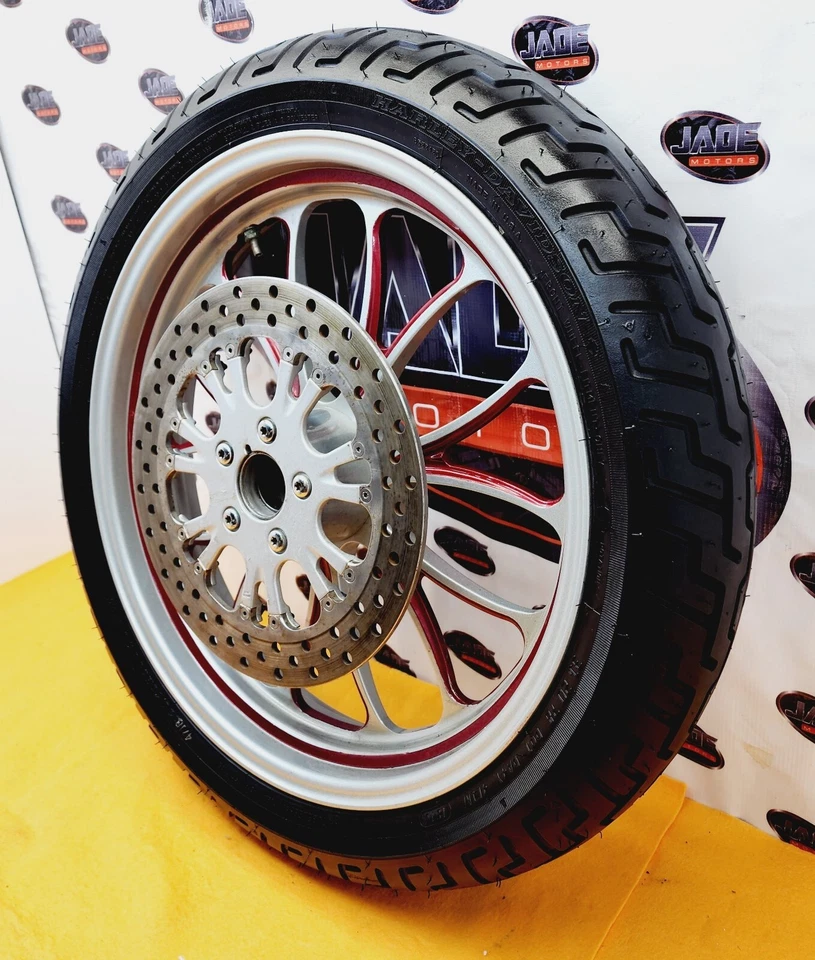 RADIOS NEUMÁTICOS LLANTA DELANTERA HARLEY DAVIDSON TOURING SOFTAIL DYNA SPORTSTER 18" Foto 4 de 4