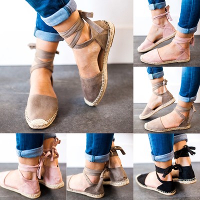 espadrille sandals with ankle strap