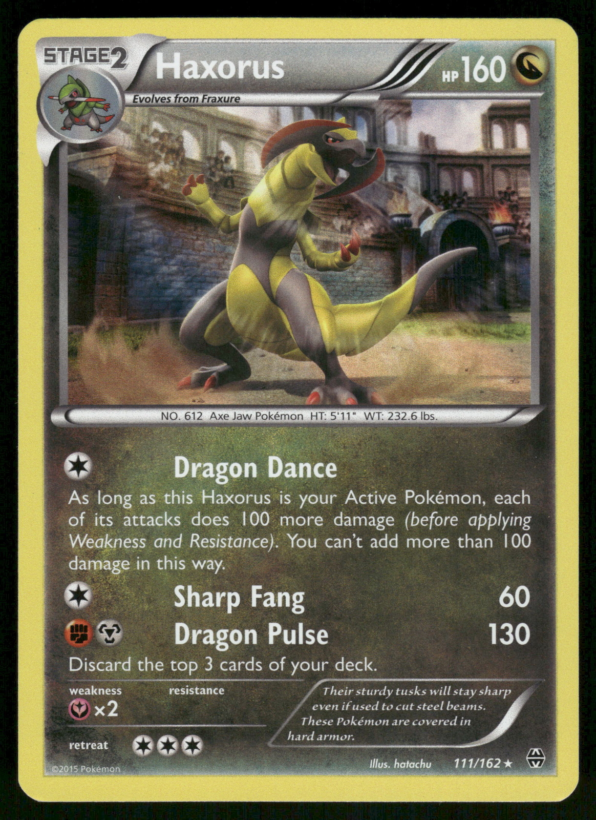 Haxorus Holo 111/162 XY - BREAKthrough Pokemon