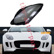 Fit For Jaguar F-Type 2014-2020 Left Headlight Lens Clear Cover+Sealant Glue
