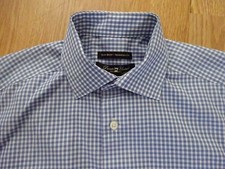 Men's PRONTO UOMO Non-Iron Modern Fit Shirt Long Sleeve Button Up Size M