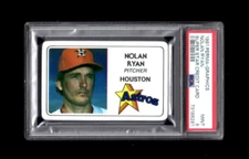 1981 Permagraphics NOLAN RYAN credit card ASTROS Perma Graphics MINT PSA 9